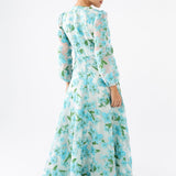 Abbey Glass Dresses Brooke Gown Tropical Organza