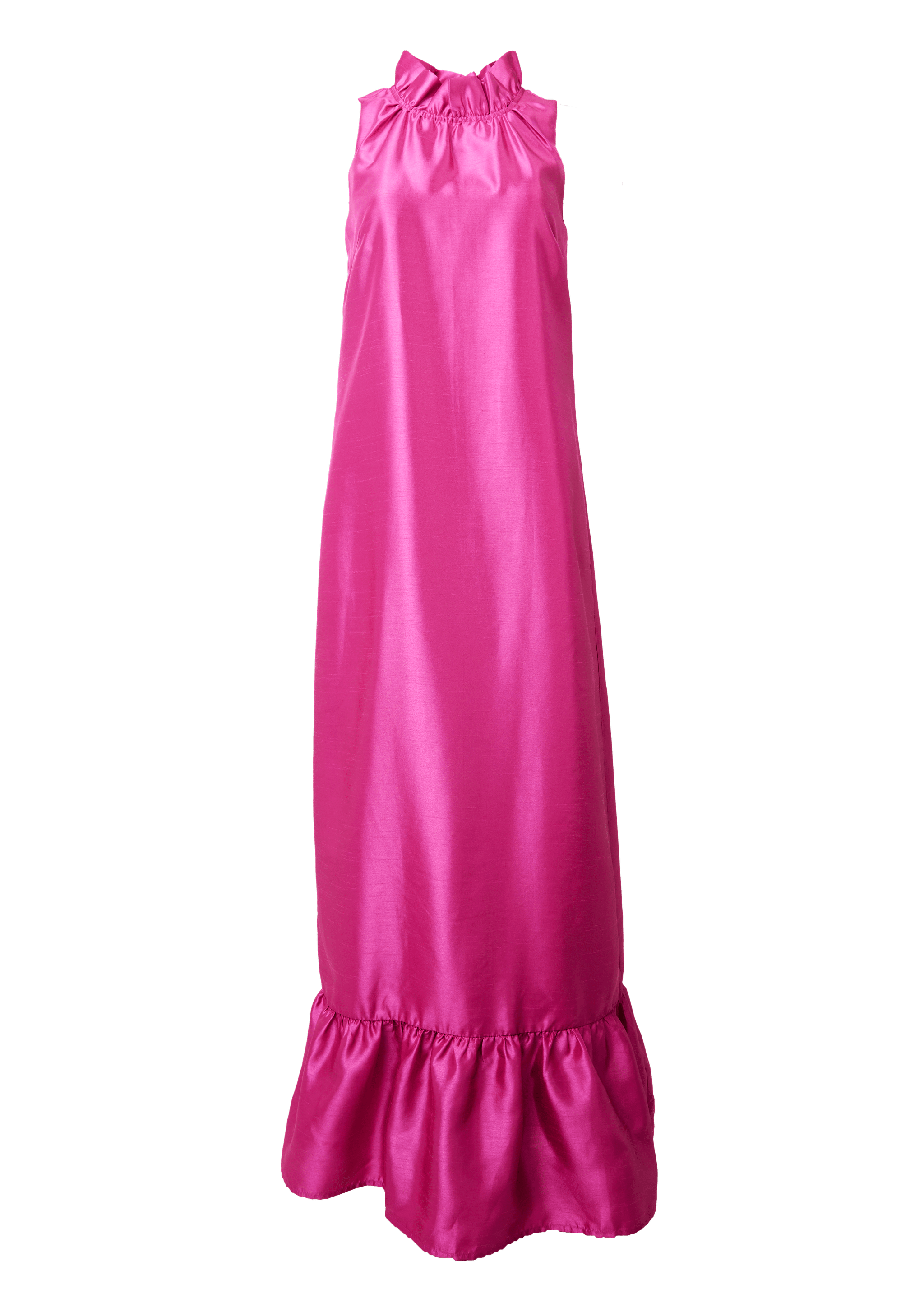 Abbey Glass Dresses Camille Gown Hot Pink Dupioni