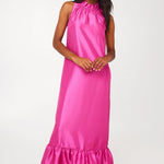 Abbey Glass Dresses Camille Gown Hot Pink Dupioni
