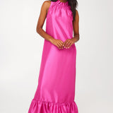 Abbey Glass Dresses Camille Gown Hot Pink Dupioni