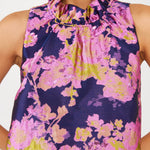 Abbey Glass Dresses Camille Gown Navy Abstract Brocade