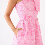 Abbey Glass Dresses Caroline Gown Pink Bubble Jacquard