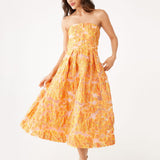 Abbey Glass Dresses Catherine Dress Orange Blossom Organza