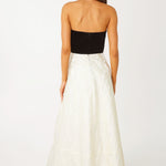 Abbey Glass Dresses Catherine Gown Velvet and Ivory Embossed Satin