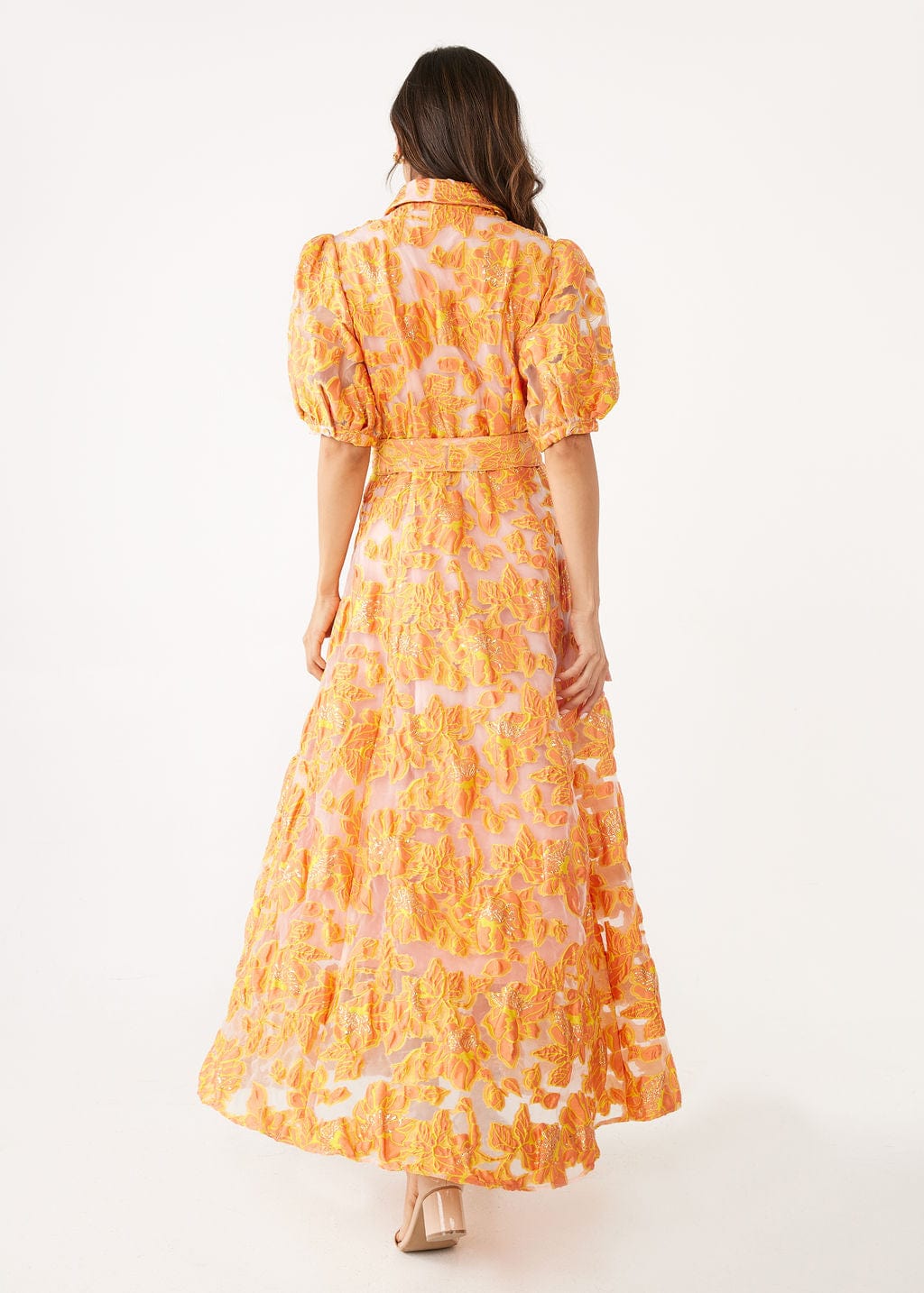 Abbey Glass Dresses Charlotte Gown Orange Blossom Organza