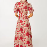 Abbey Glass Dresses Charlotte Gown Red Moonlight Organza