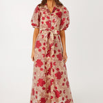 Abbey Glass Dresses Charlotte Gown Red Moonlight Organza