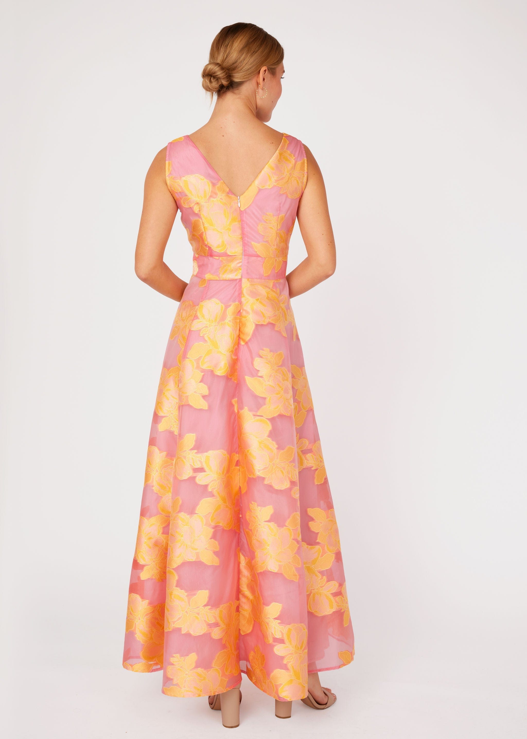 Abbey Glass Dresses Martha Gown Sorbet Peony Organza