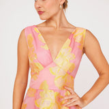 Abbey Glass Dresses Martha Gown Sorbet Peony Organza