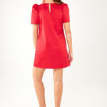 Abbey Glass Dresses Marty Dress Red Duchess Satin