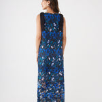 Abbey Glass Dresses Michelle Gown Blue Daisy Floral Lace