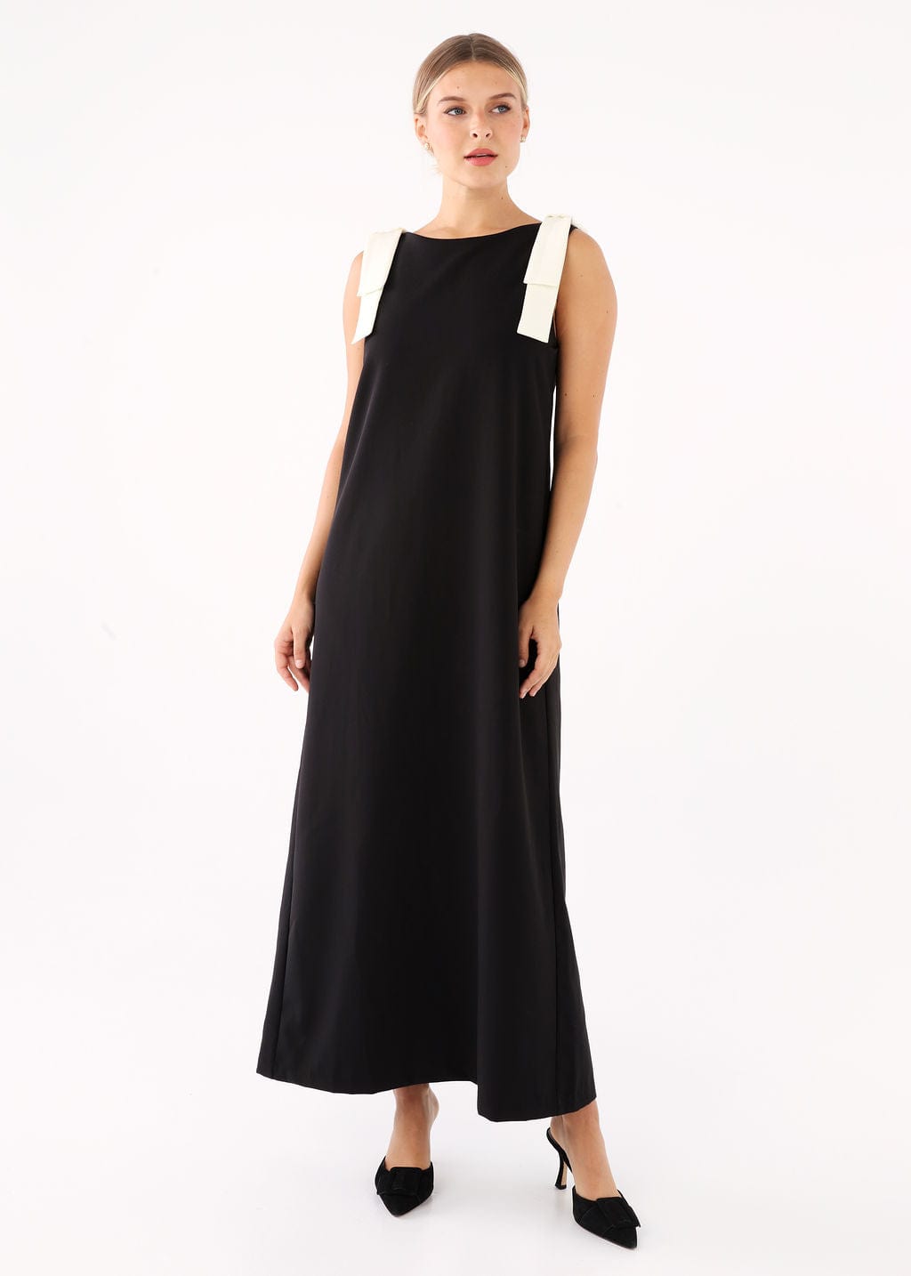 Abbey Glass Dresses Michelle Shift Gown Black