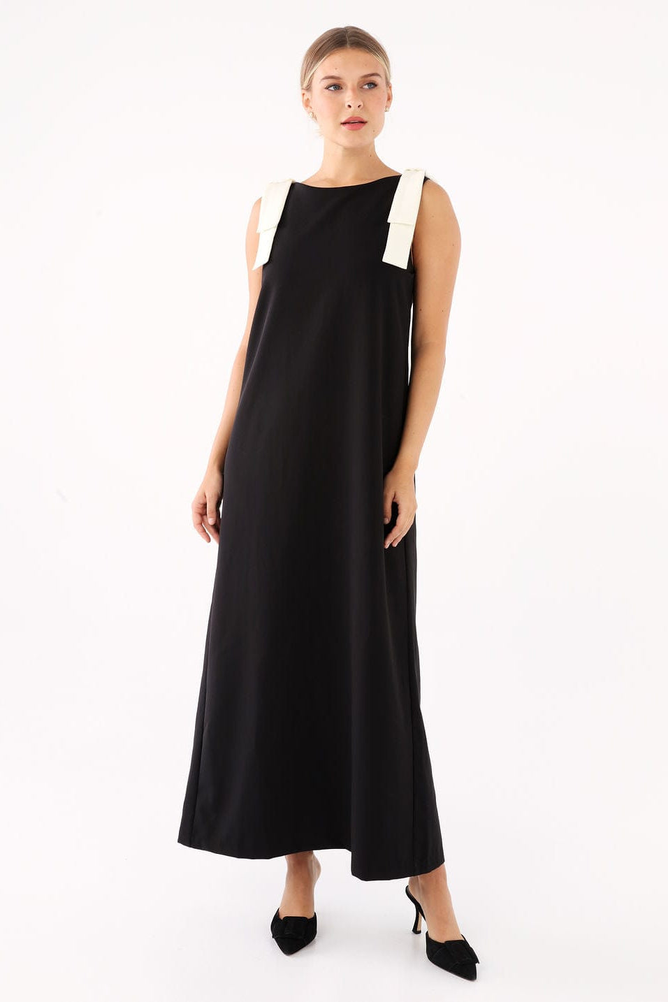 Abbey Glass Dresses Michelle Shift Gown Black