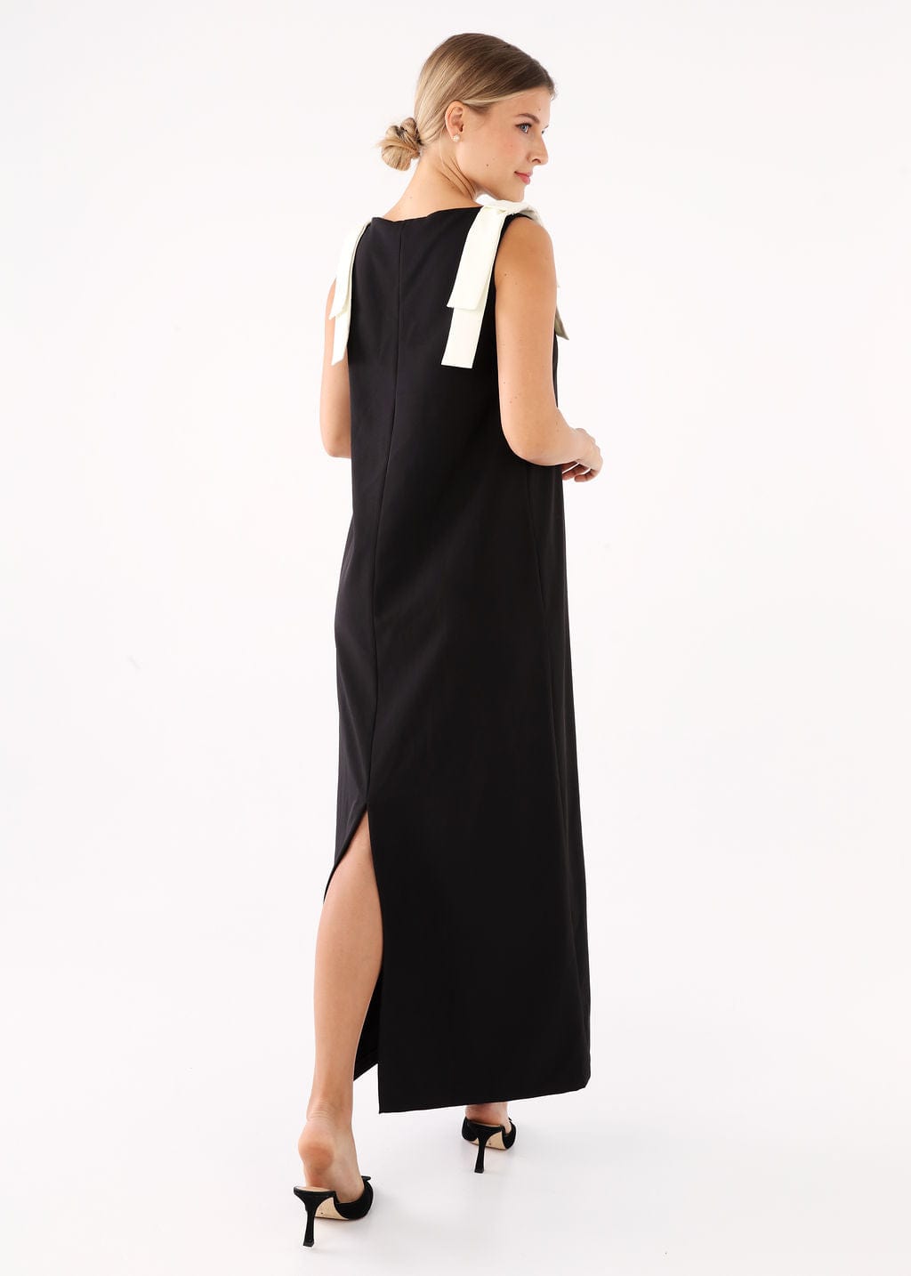 Abbey Glass Dresses Michelle Shift Gown Black