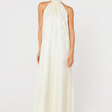 Abbey Glass Dresses Rory Gown Ivory Garden Embossed Satin