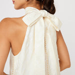 Abbey Glass Dresses Rory Gown Ivory Garden Embossed Satin