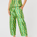Abbey Glass Pants Taylor Pant Lime Ikat Jacquard
