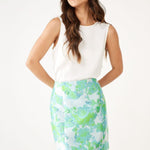 Abbey Glass Skirts Jessica Skirt Green Abstract Brocade