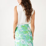 Abbey Glass Skirts Jessica Skirt Green Abstract Brocade