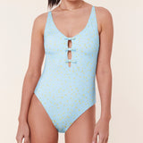 Andie One Piece The Mana One Piece - Powder Ditsy Bloom