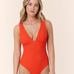 Andie One Piece The Mykonos One Piece - Vermillion