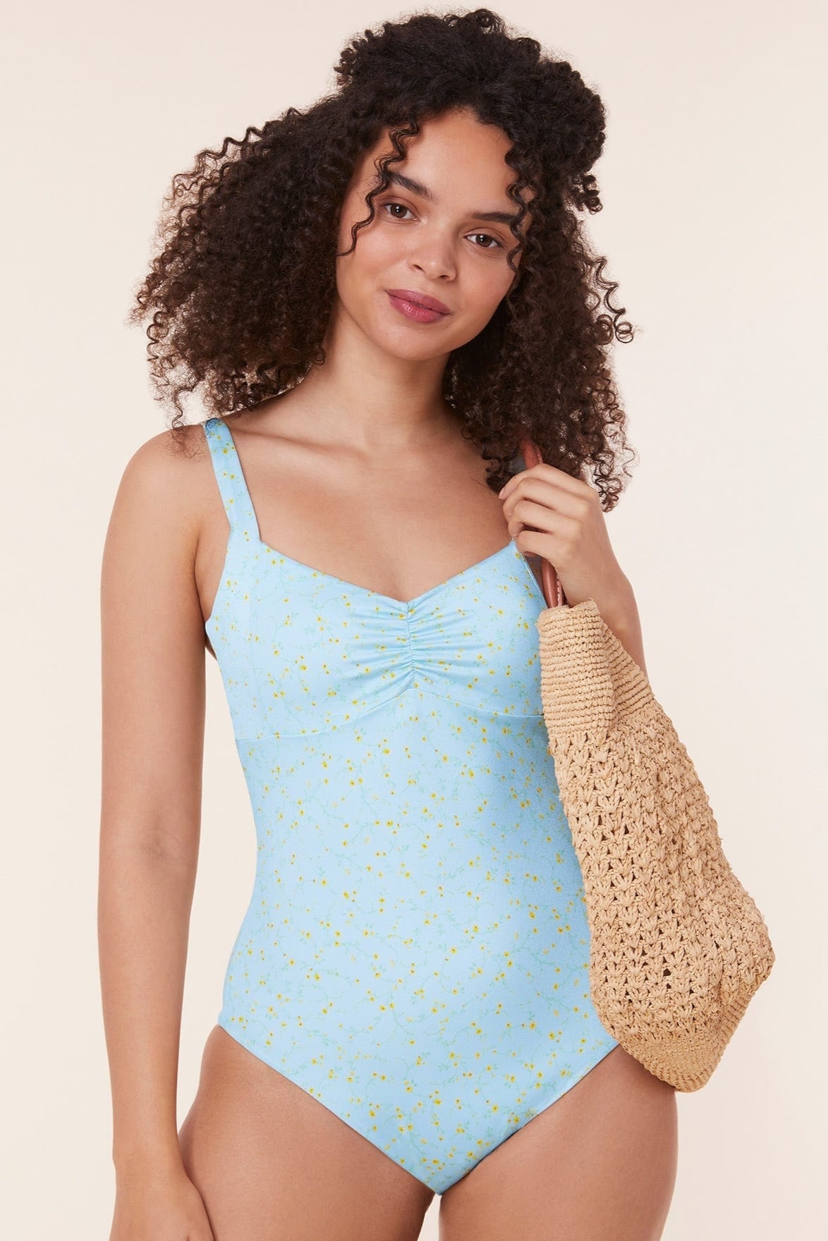 Andie One Piece The Nadi One Piece - Powder Ditsy Bloom