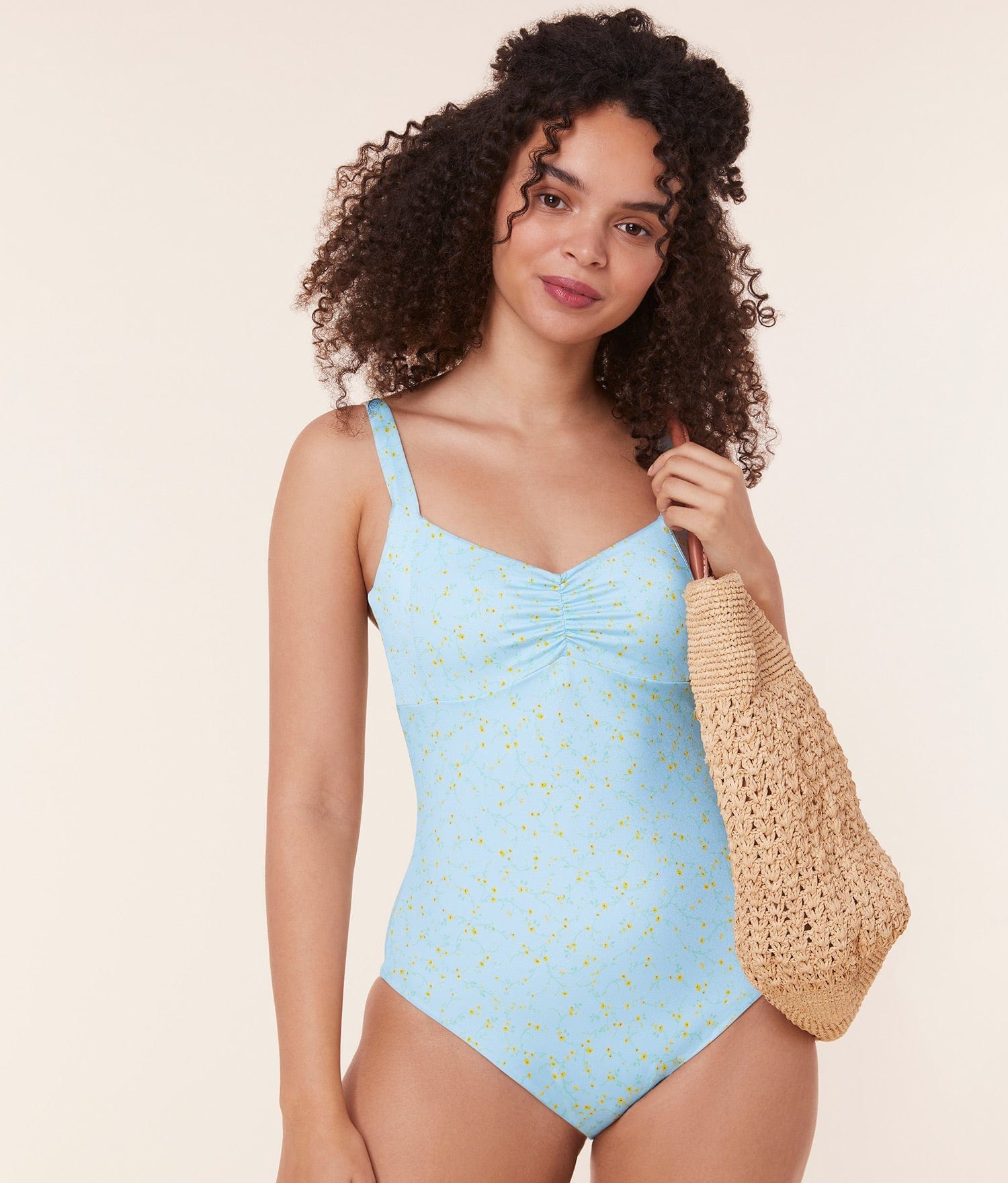 Andie One Piece The Nadi One Piece - Powder Ditsy Bloom