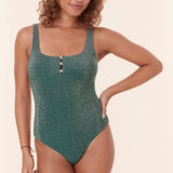 Andie Swimwear The Lipari One Piece - Glitter - Cascade - Classic