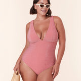 Andie Swimwear The Mykonos One Piece - Glitter - Shell - Classic