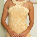 Anna Cate Dress Abigail Sand Shell Strap Midi Dress