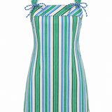 Anna Cate Dress Blaine Luca Emerald Stripe Mini Dress
