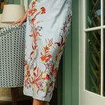 Anna Cate Dress Hayden Seascape Floral Strapless Midi Dress