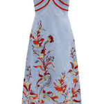 Anna Cate Dress Hayden Seascape Floral Strapless Midi Dress