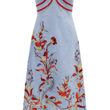 Anna Cate Dress Hayden Seascape Floral Strapless Midi Dress