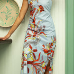 Anna Cate Dress Jill Seascape Floral Midi Dress