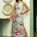 Anna Cate Dress Jill Seascape Floral Midi Dress