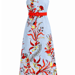 Anna Cate Dress Jill Seascape Floral Midi Dress