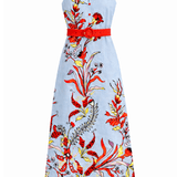 Anna Cate Dress Jill Seascape Floral Midi Dress