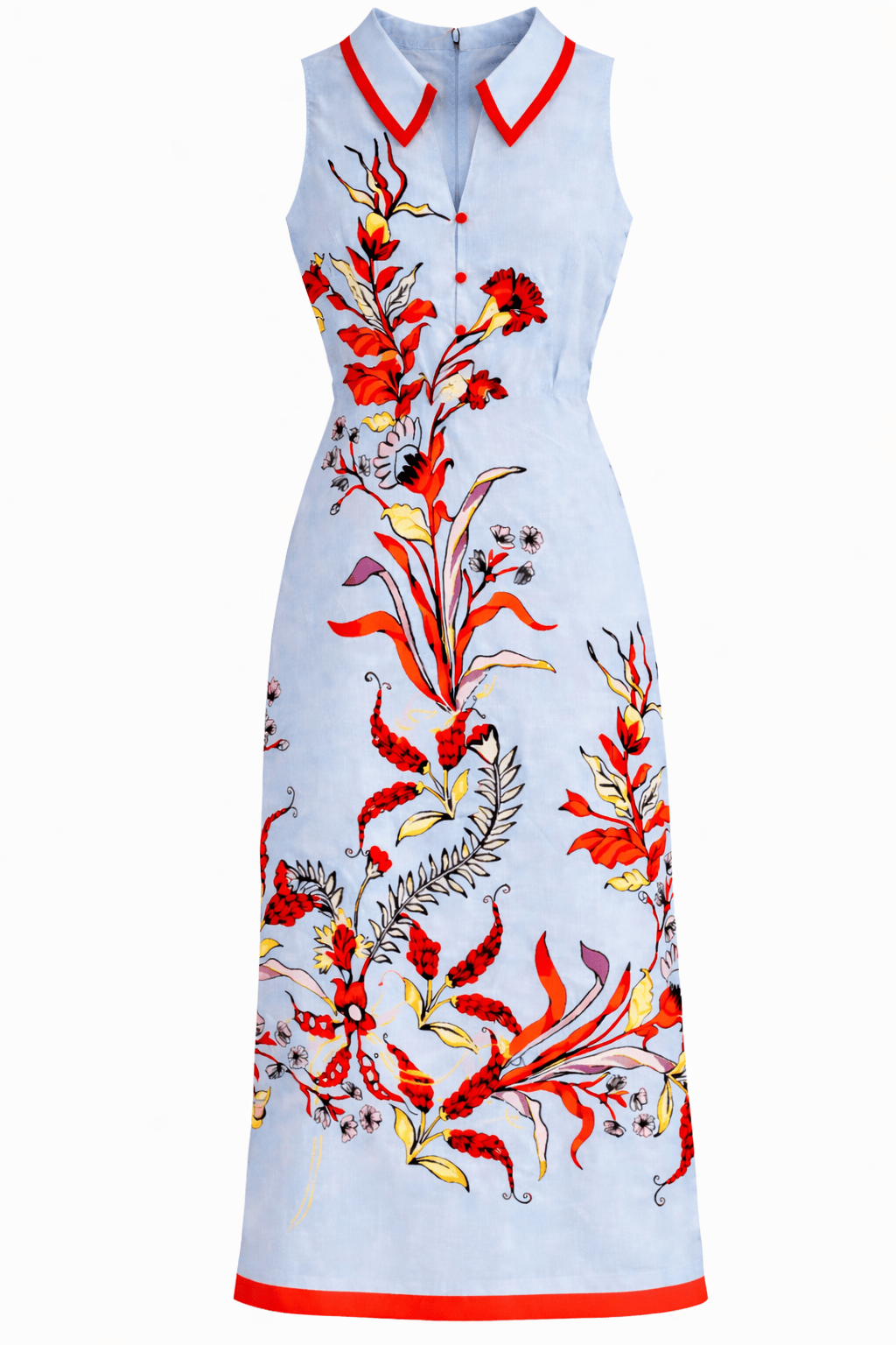 Anna Cate Dress Jill Seascape Floral Midi Dress