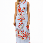Anna Cate Dress Jill Seascape Floral Midi Dress