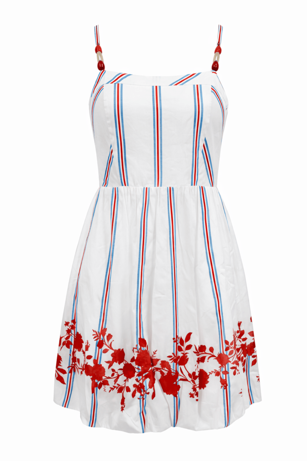 Anna Cate Dress Lora Red Poppy Pinstripe Mini Dress