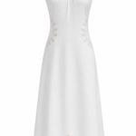 Anna Cate Dress Morris Ivory Embroidery Midi Dress