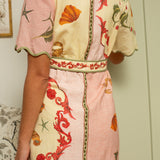 Anna Cate Dress Poppy Blush Shell Mini Dress