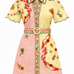 Anna Cate Dress Poppy Blush Shell Mini Dress