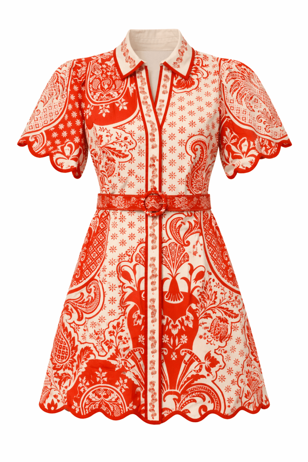 Anna Cate Dress Poppy Summer Punch Paisley Mini Dress