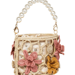 APAYA Handbags Natural Anastasia Pearls Natural