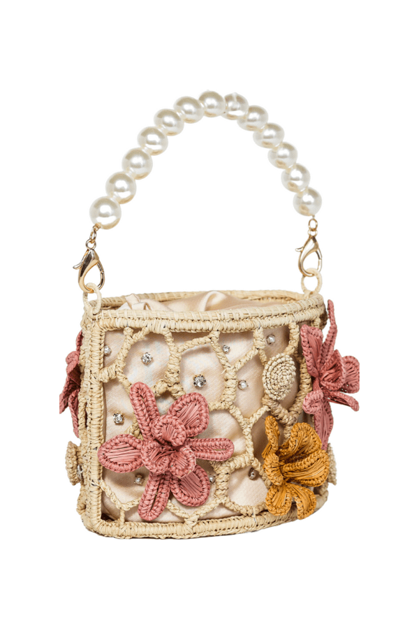 APAYA Handbags Natural Anastasia Pearls Natural