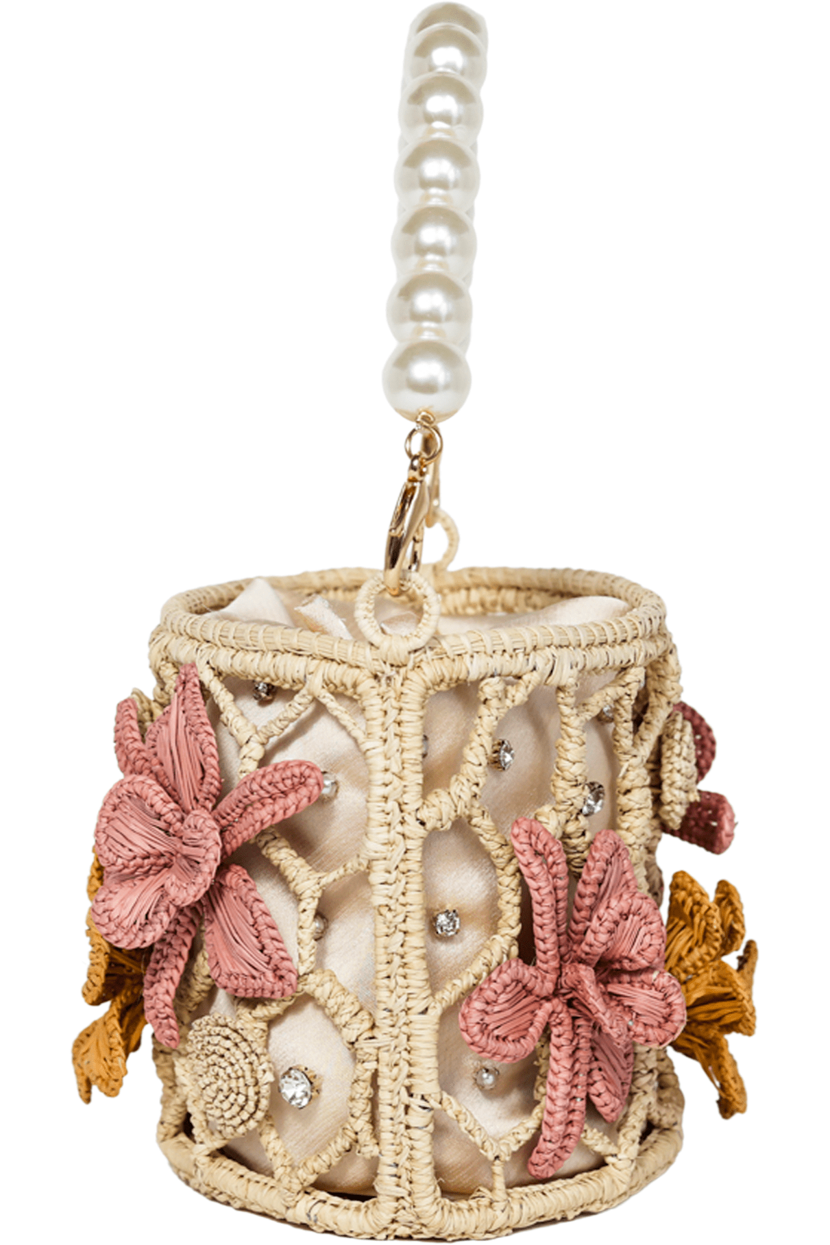 APAYA Handbags Natural Anastasia Pearls Natural