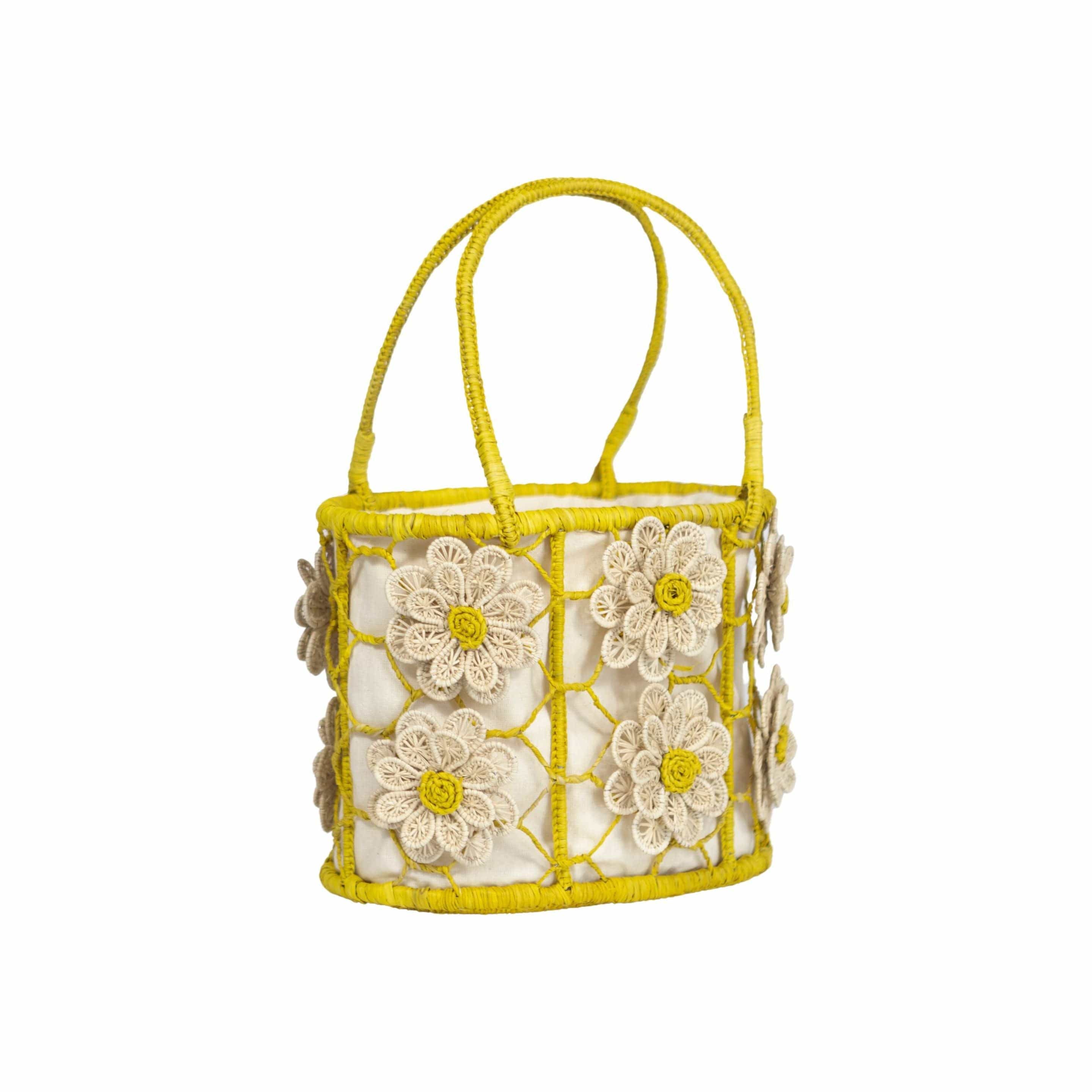 APAYA Handbags Margarita Yellow/Natural