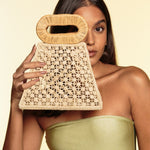 APAYA Handbags Natural with Camel Zoe Camel/Natural